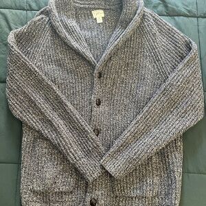 Men's Medium J. Crew Blue/Grey Cardigan